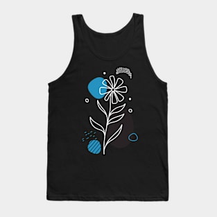 Floral Boho Style (Inverted Colors) Tank Top